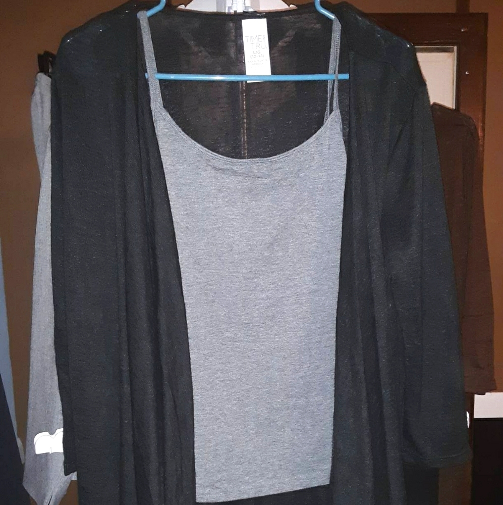 Women's Large Black Cardigan